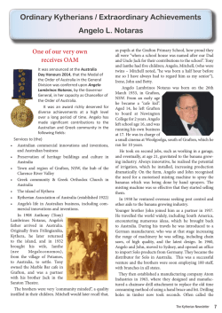 2014 KAA February Newsletter - Kythera
