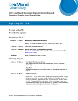 Hosted by LAWIN Roundtable Agenda