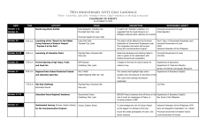View Schedule of Activities