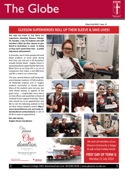 Issue 21 - Gleeson College
