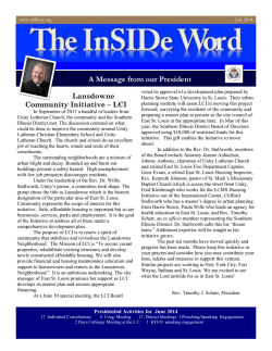 July Issue 2014 - Southern Illinois District
