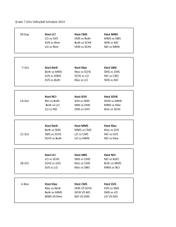Grade 7 Girls Volleyball Schedule 2014 30