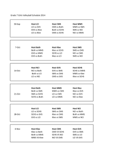 Grade 7 Girls Volleyball Schedule 2014 30