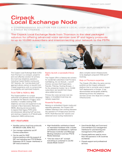 Cirpack Local Exchange Node