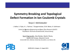 Symmetry Breaking and Topological Defect Formation in Ion