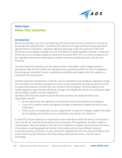 Know Your Customer (KYC) proves to be valuable and