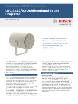 LBC 3432/03 Unidirectional Sound Projector