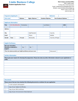 Application Form(PDF) - Limbe Business College