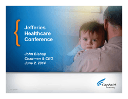 Jefferies Healthcare Conference
