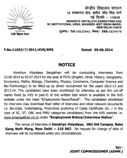 Interviews for - Kvdungarpur.org