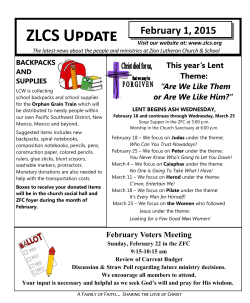 ZLCS Update - Zion Lutheran Church and School