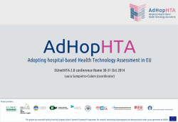 Adopting hospital-based Health Technology