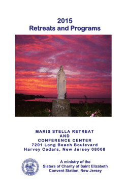 2014 Retreat Brochure - Maris Stella Retreat and Conference Center