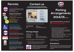 New parking regulations leaflet.indd