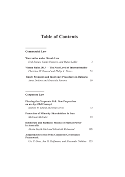 Table of Contents - Kluwer Law International