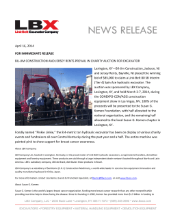 NEWS RELEASE - LBX Company LLC