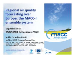 Regional air quality forecasting over Europe: the MACC-II