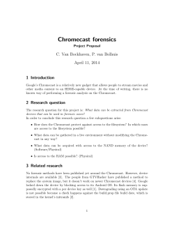 Chromecast forensics