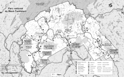 carte générale parc national du mont