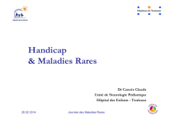 Handicap et maladies rares