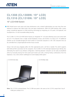 CL1308 (CL1308N: 19" LCD) CL1316 (CL1316N: 19