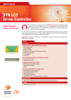 STN LCD Driver Controller