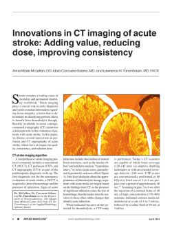 Innovations in CT imaging of acute stroke: Adding