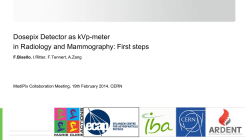 Dosepix Detector as kVp-meter in Radiology and - ardent