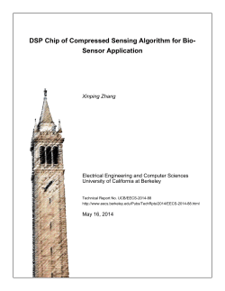 DSP Chip of Compressed Sensing Algorithm for Bio
