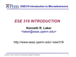 Course Introduction - SEAS - University of Pennsylvania