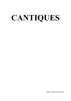 CANTIQUES - Loterana Malagasy