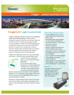 T-Light LCU Data Sheet