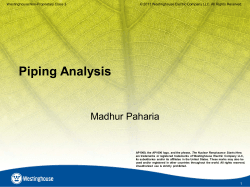 Piping Analysis