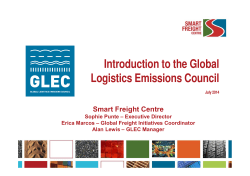 Global framework for freight emission methodologies