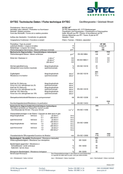 Fiches techniques SYTEC HF 400 (pdf)