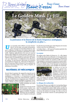Golden mask 1+ - Loisirs D&eacute;tections