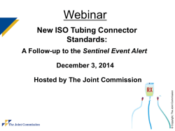 New ISO Tubing Connector Standards