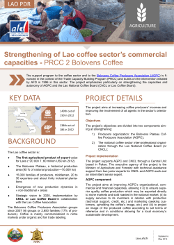 PRCC 2 Bolovens Coffee