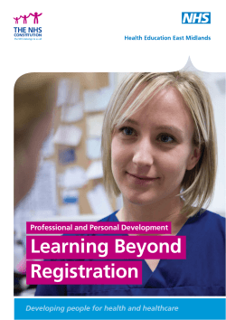 Learning Beyond Registration - Health Education East Midlands