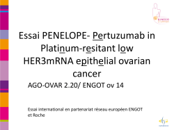 Pertuzumab + Topotécan ou Taxol hebdomadaire