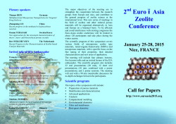 2 Euro – Asia Zeolite Conference
