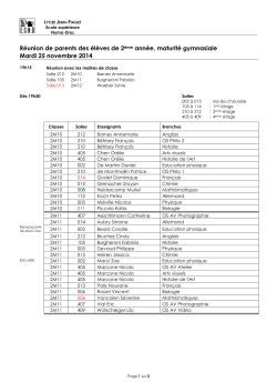 2M liste des enseignants par classe - Lycée Jean