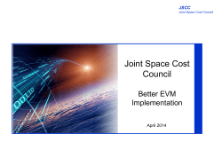 Joint Space Cost Council - Better EVM Implementation
