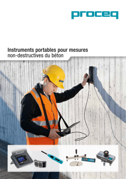 Instruments portables pour mesures non-destructives du