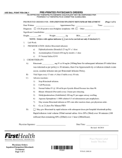 Inpatient-Outpatient Rituximab Treatment