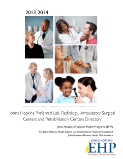 Johns Hopkins Preferred Lab, Radiology, Ambulatory Surgical
