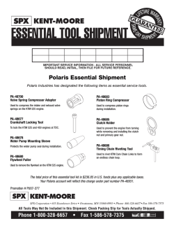 Polaris Essential Shipment
