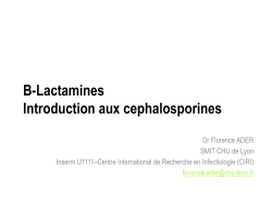Céphalosporine - Infectiologie