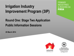 Round One: Stage Two Application Public Information Session