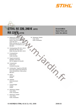RB 220 K (4718) STIHL RE 220, 240 K (4717) - M